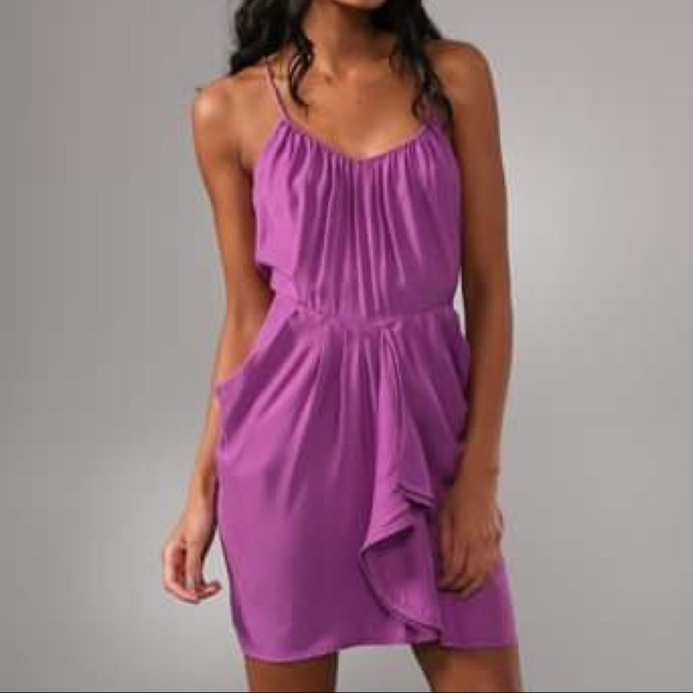 NWT Rebecca Taylor Silk Dress Pin Dot Runway Dress with Pockets